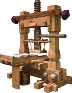 Johannes Gutenberg, Matbaa makinesi